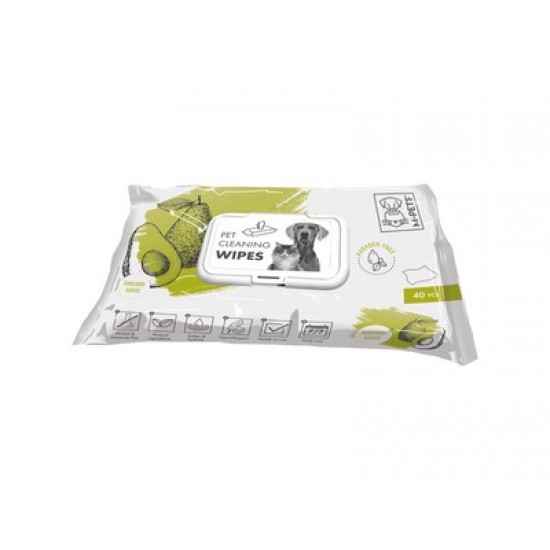Servetele M-PETS, avocado 15x20 cm, 40 buc