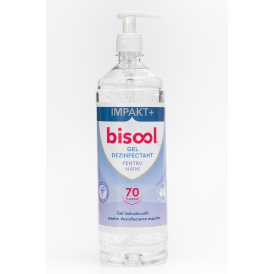 Gel dezinfectant Bisool pentru maini pe baza de alcool 70%, 1L