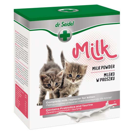 Lapte praf pentru pisici, Dr. Seidel, 200 g