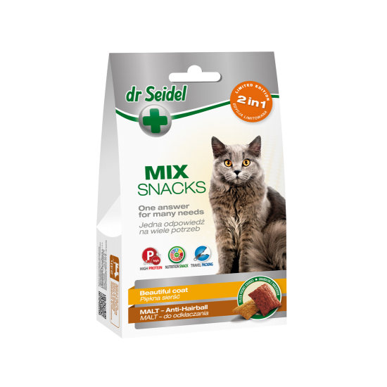 MIX Recompense Blana frumoasa & Malt (ghem de blana), pisica, Dr. Seidel, 50g