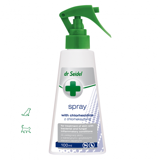 Spray dermatologic cu clorhexidina 4%, Dr. Seidel, 100 ml