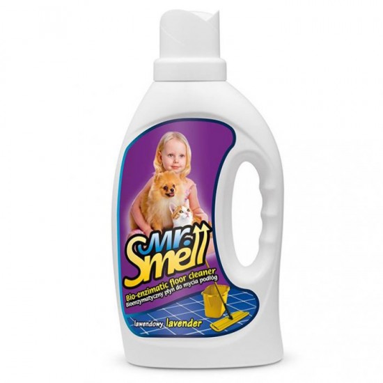 Solutie curatare pete si mirosuri animale de pe podele, Mr.Smell, Lavanda, 1000 ml