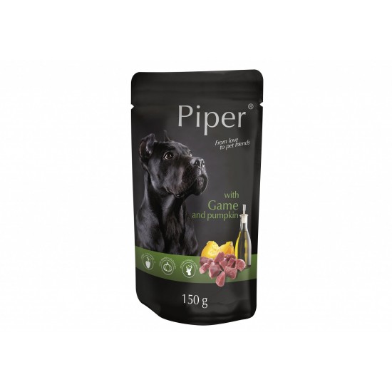 Hrana umeda Piper Adult, Vanat si Dovleac, 150 g