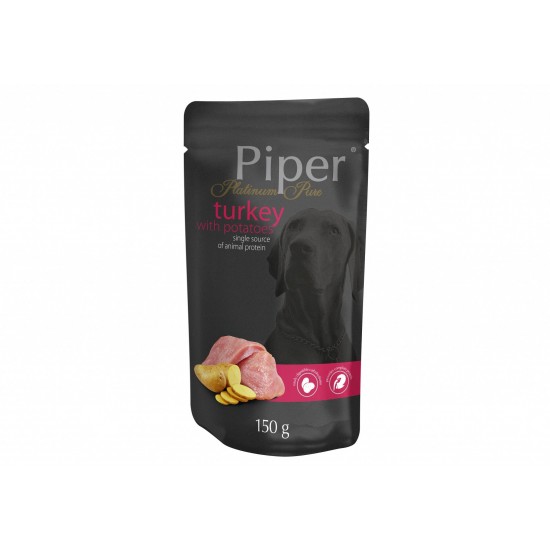Hrana umeda Piper Platinum Pure, Curcan si Cartofi, 150 g