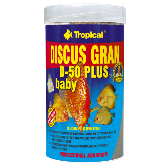 DISCUS GRAN D-50 PLUS BABY Tropical Fish, 250ml/130g