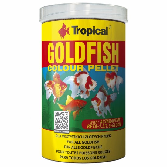GOLDFISH COLOUR PELLET  Tropical Fish, 100ml/ 36g