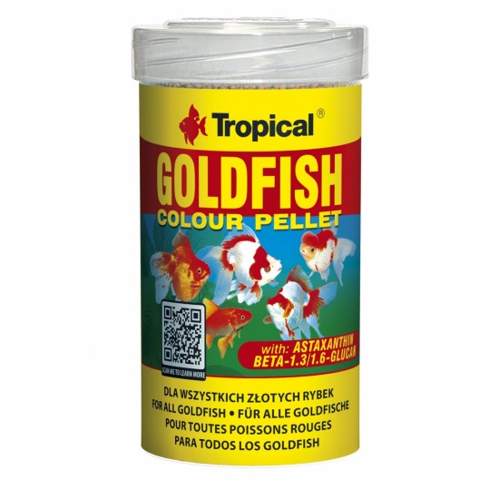 GOLDFISH COLOUR PELLET  Tropical Fish, 100ml/ 36g