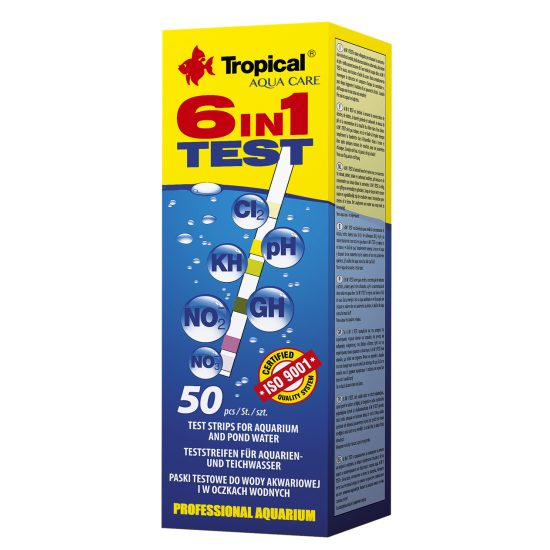 TEST STRIPS 6 in 1 Tropical Fish
